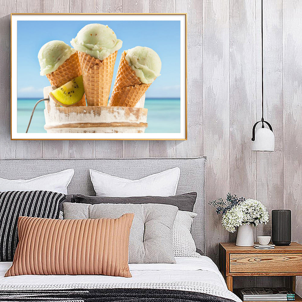 Ice-cream - Full Round Drill Diamond Painting 40*30CM
