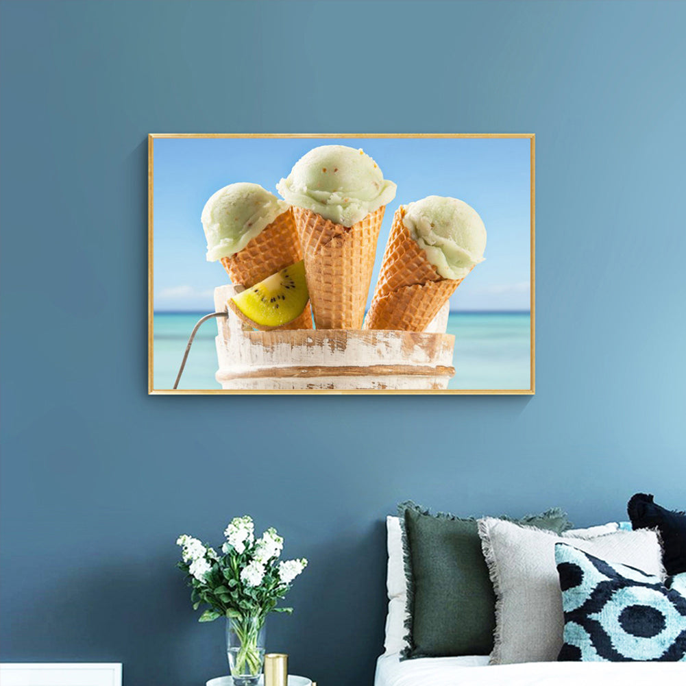 Ice-cream - Full Round Drill Diamond Painting 40*30CM
