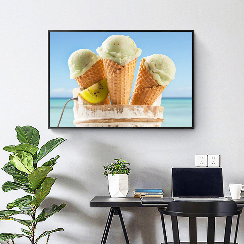 Ice-cream - Full Round Drill Diamond Painting 40*30CM