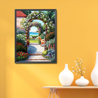 Garden - Full Round Drill Diamond Painting 30*40CM