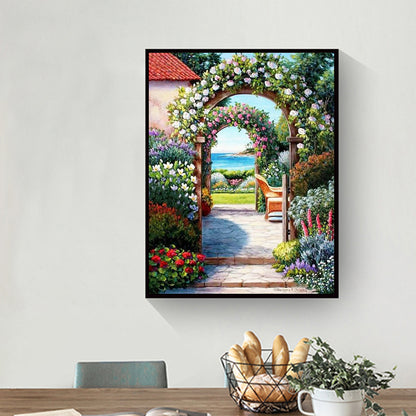 Garden - Full Round Drill Diamond Painting 30*40CM