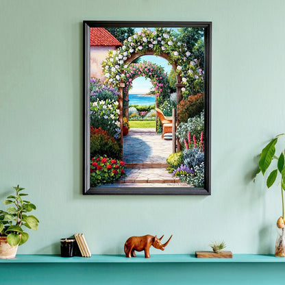 Garden - Full Round Drill Diamond Painting 30*40CM