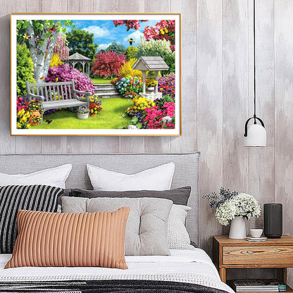 Garden - Full Round Drill Diamond Painting 40*30CM