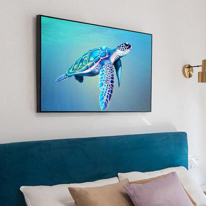 Swimming Turtle - Full Round Drill Diamond Painting 30*40CM