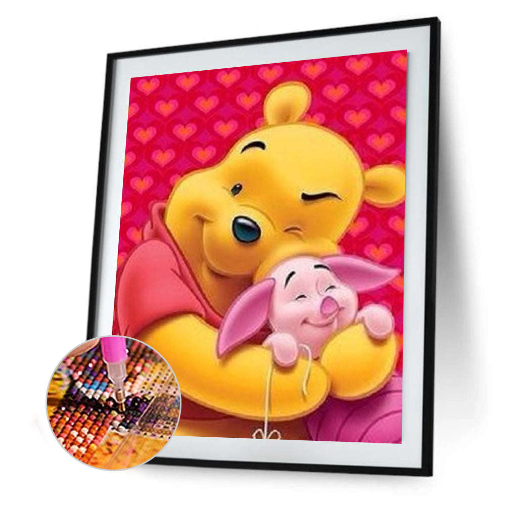 Bear Piglet - Full Round Drill Diamond Painting 30*40CM