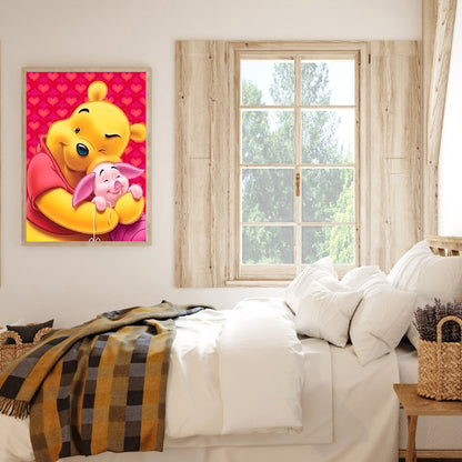 Bear Piglet - Full Round Drill Diamond Painting 30*40CM