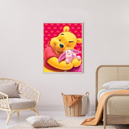 Bear Piglet - Full Round Drill Diamond Painting 30*40CM