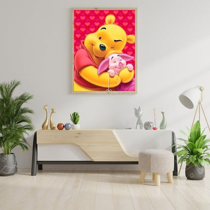 Bear Piglet - Full Round Drill Diamond Painting 30*40CM