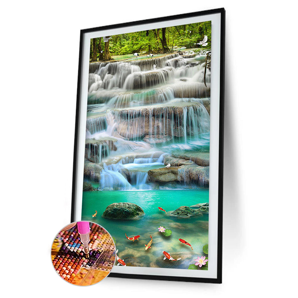 Waterfall - Full Square Drill Diamond Painting 45*85CM