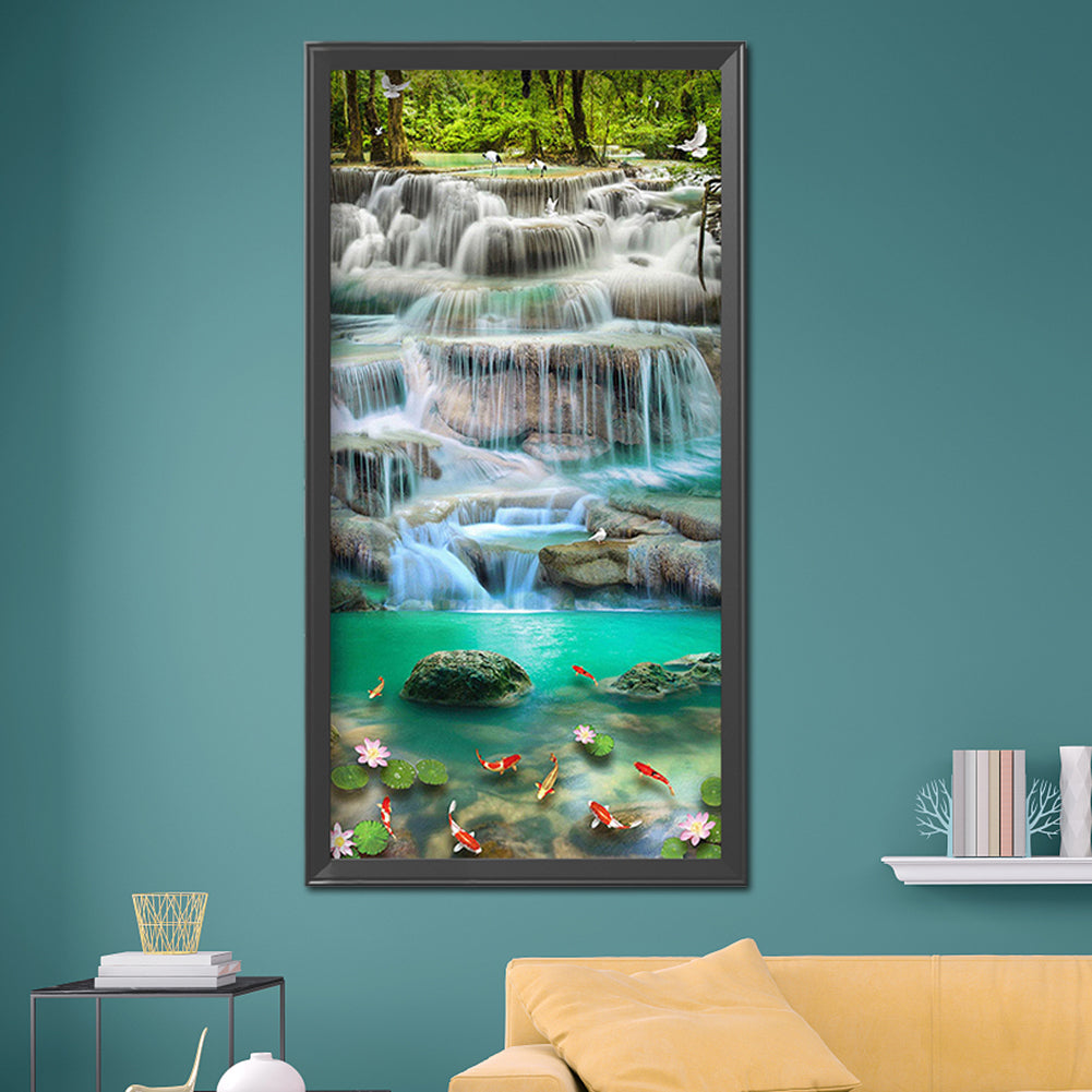 Waterfall - Full Square Drill Diamond Painting 45*85CM