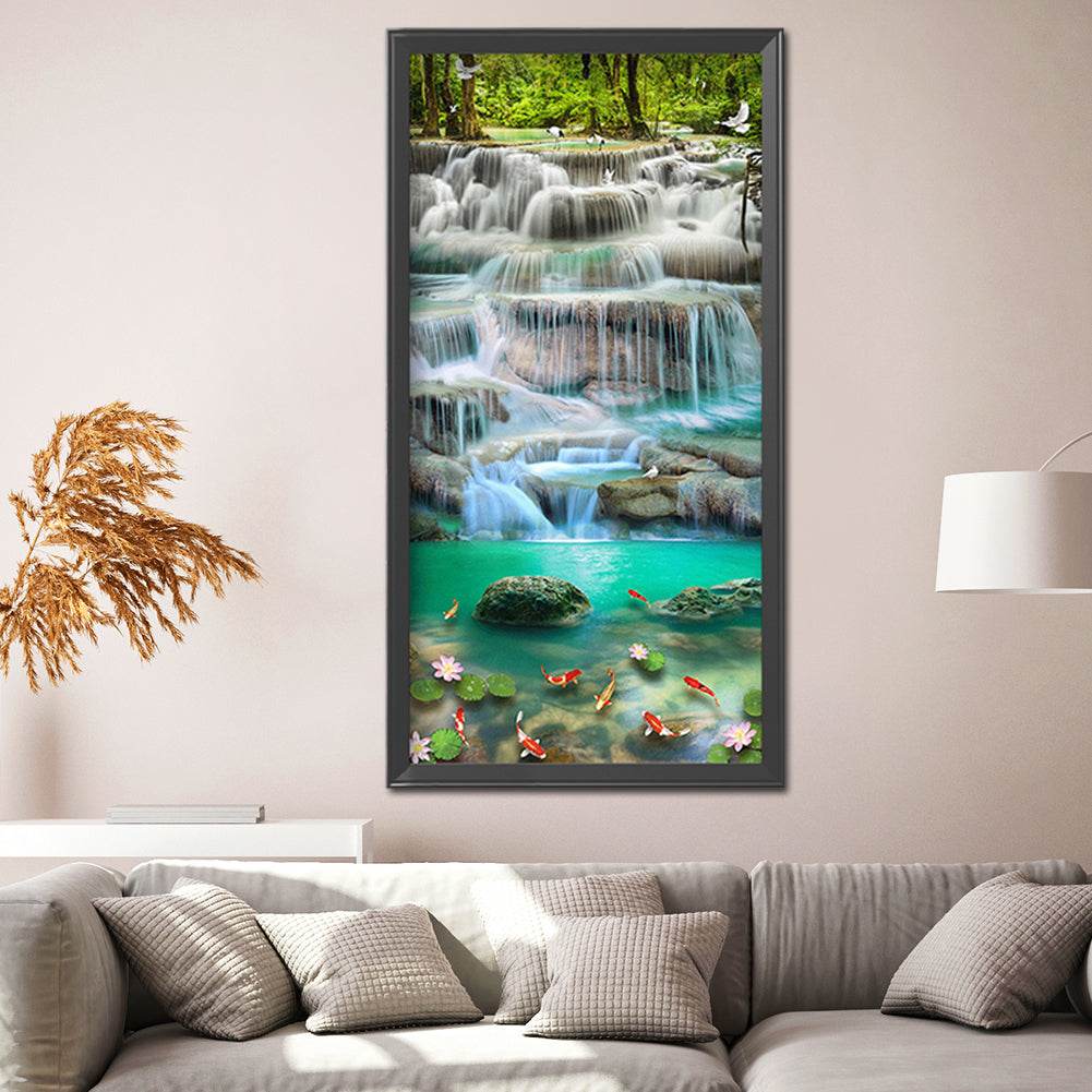 Waterfall - Full Square Drill Diamond Painting 45*85CM