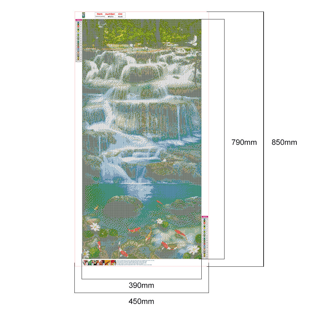 Waterfall - Full Square Drill Diamond Painting 45*85CM