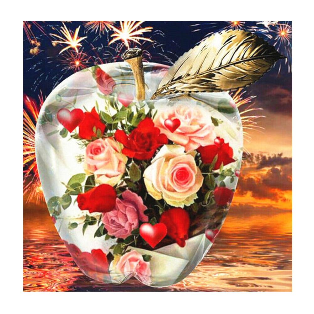 Crystal Apple - Full Round Drill Diamond Painting 30*30CM