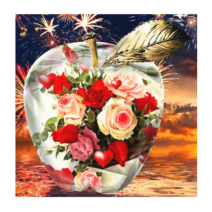 Crystal Apple - Full Round Drill Diamond Painting 30*30CM