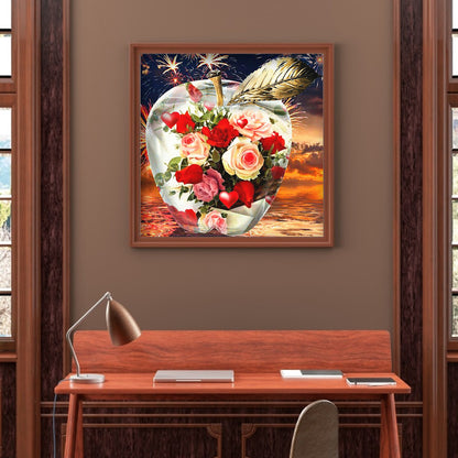 Crystal Apple - Full Round Drill Diamond Painting 30*30CM