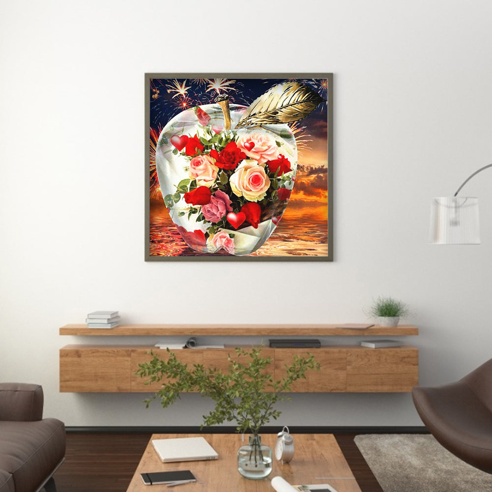 Crystal Apple - Full Round Drill Diamond Painting 30*30CM