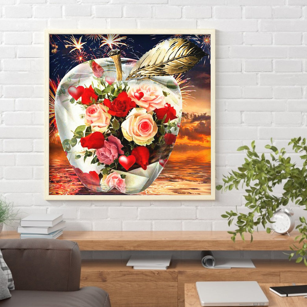 Crystal Apple - Full Round Drill Diamond Painting 30*30CM