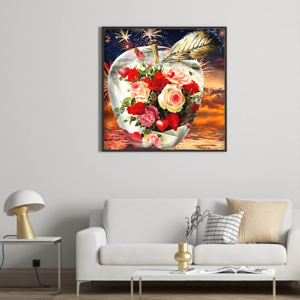 Crystal Apple - Full Round Drill Diamond Painting 30*30CM