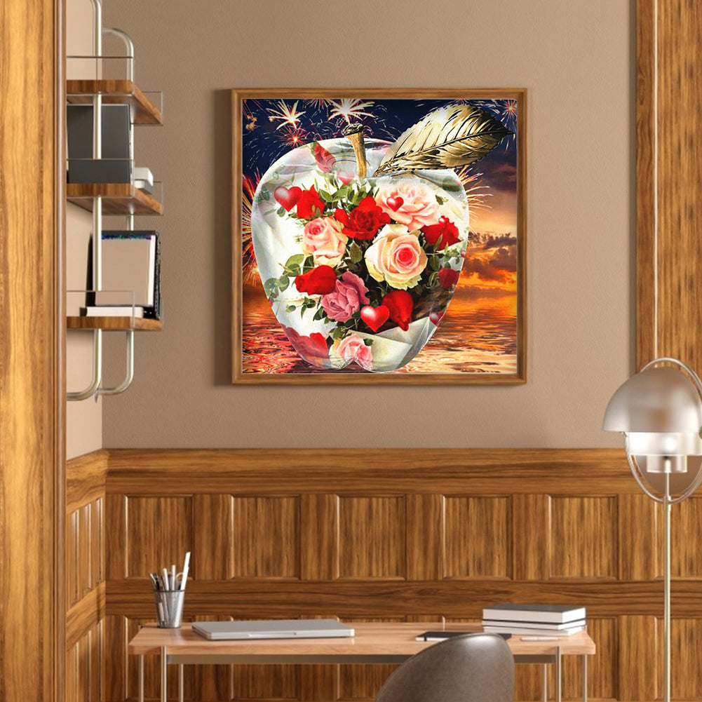 Crystal Apple - Full Round Drill Diamond Painting 30*30CM