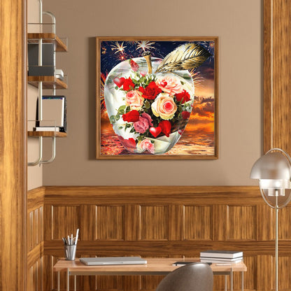 Crystal Apple - Full Round Drill Diamond Painting 30*30CM