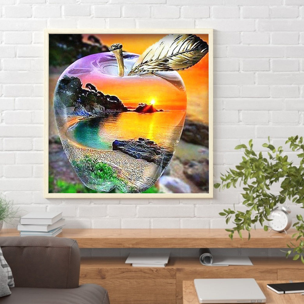 Crystal Apple - Full Round Drill Diamond Painting 30*30CM