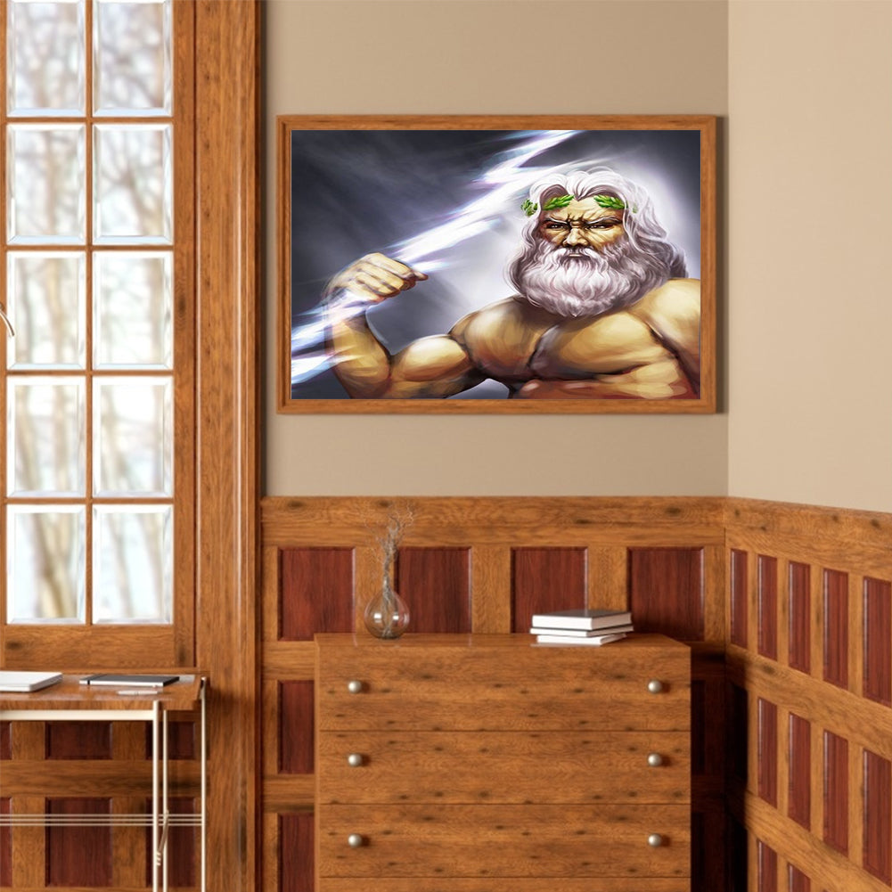 Muscle elderly - Full Round Drill Diamond Painting 40*30CM