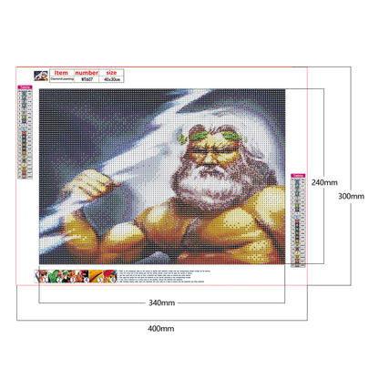 Muscle elderly - Full Round Drill Diamond Painting 40*30CM