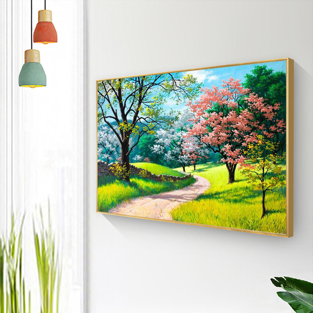 Flowers plants - Full Round Drill Diamond Painting 30*40CM