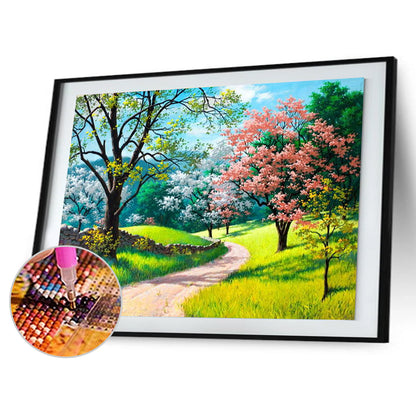 Flowers plants - Full Round Drill Diamond Painting 30*40CM