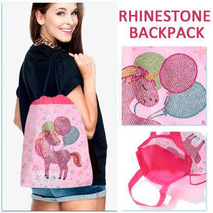 Fashion Mosaic Drawstring Backpack DIY Special Shape Diamond Painting Kit