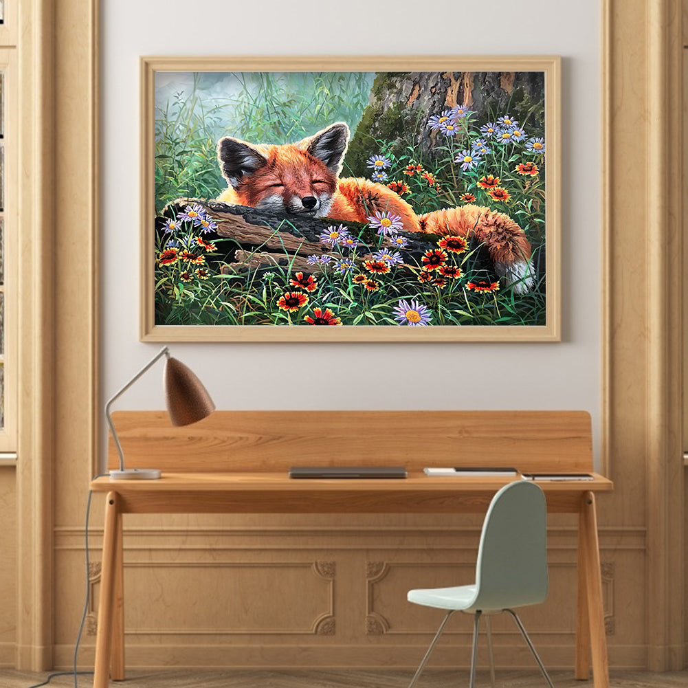 Fox - Full Round Drill Diamond Painting 40*30CM