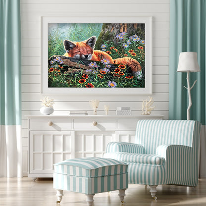 Fox - Full Round Drill Diamond Painting 40*30CM