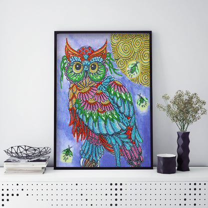 Owl - Special Shaped Drill Diamond Painting 30*40CM