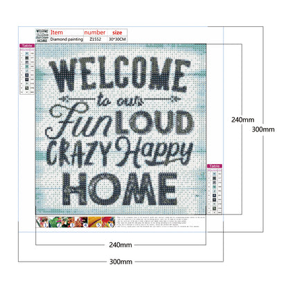 Letter - Full Round Drill Diamond Painting 30*30CM