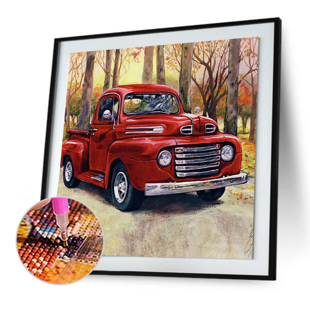 Car - Full Round Drill Diamond Painting 30*30CM