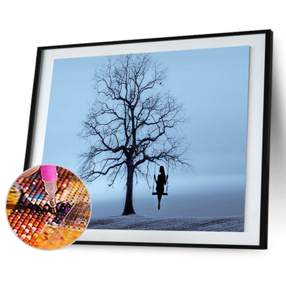 Tree - Full Round Drill Diamond Painting 40*30CM