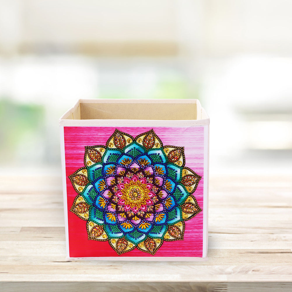 DIY Mandala Flower Rhinestone Oxford Cloth Storage Box Diamond Painting Kit