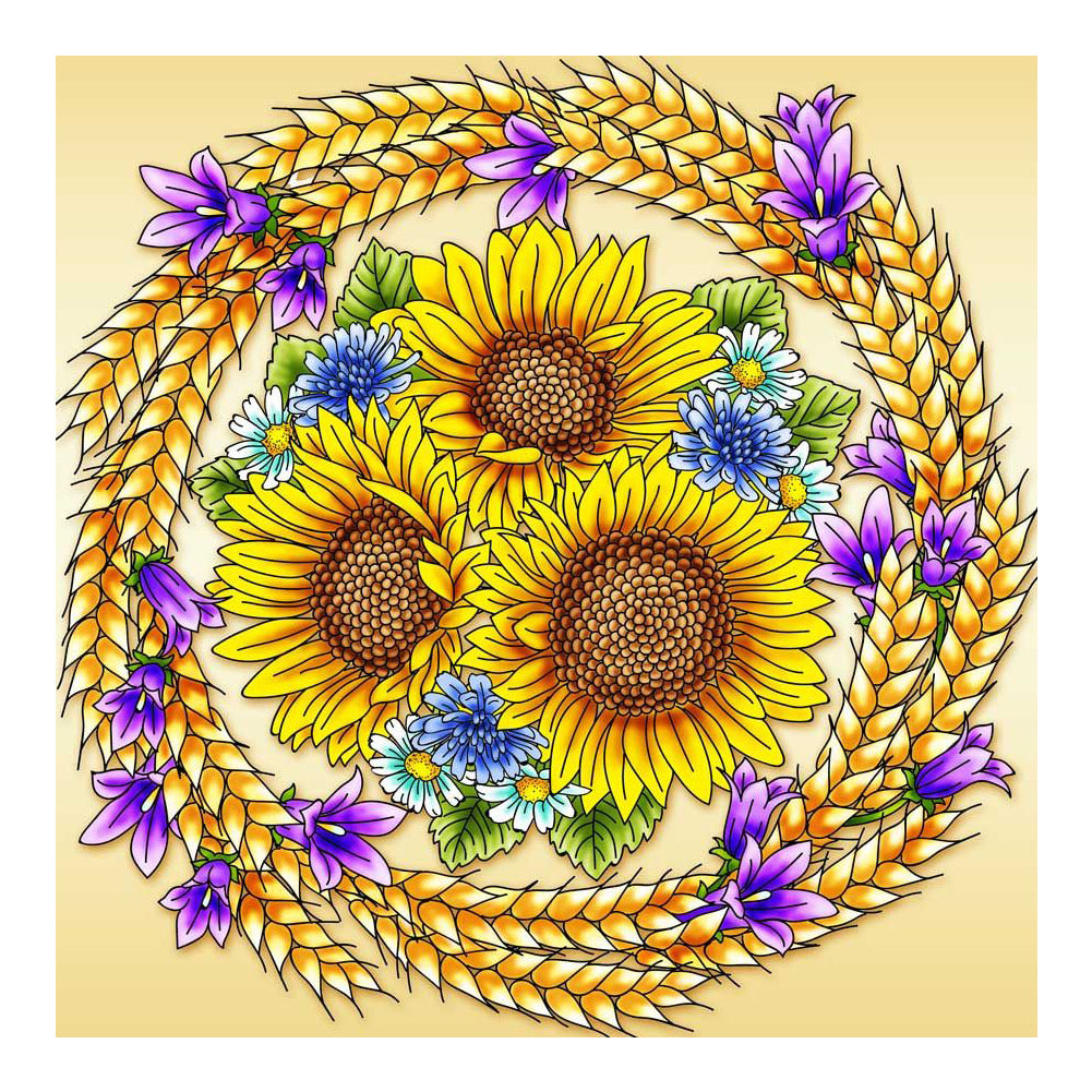 Sunflower - Special Shaped Drill Diamond Painting 30*30CM