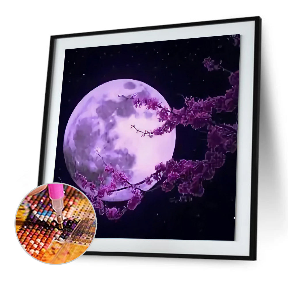 Moon Tree - Full Round Drill Diamond Painting 30*30CM