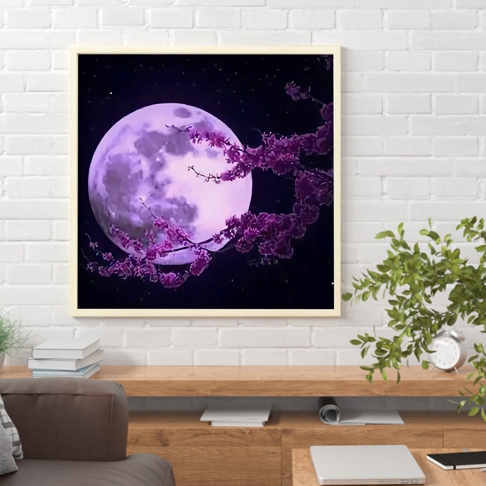 Moon Tree - Full Round Drill Diamond Painting 30*30CM