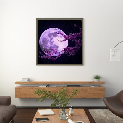 Moon Tree - Full Round Drill Diamond Painting 30*30CM