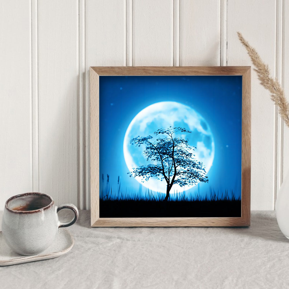 Moon Tree - Full Round Drill Diamond Painting 30*30CM