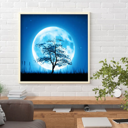 Moon Tree - Full Round Drill Diamond Painting 30*30CM