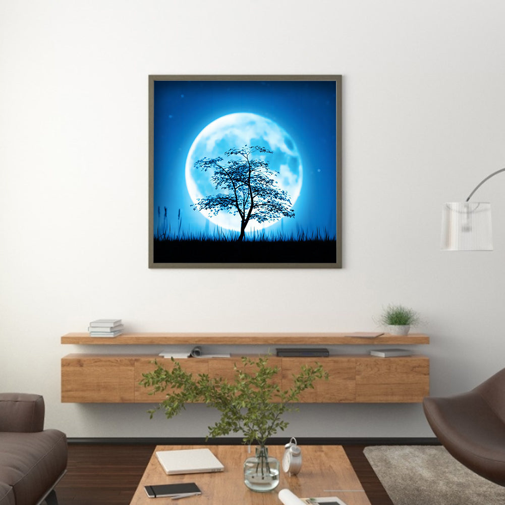 Moon Tree - Full Round Drill Diamond Painting 30*30CM