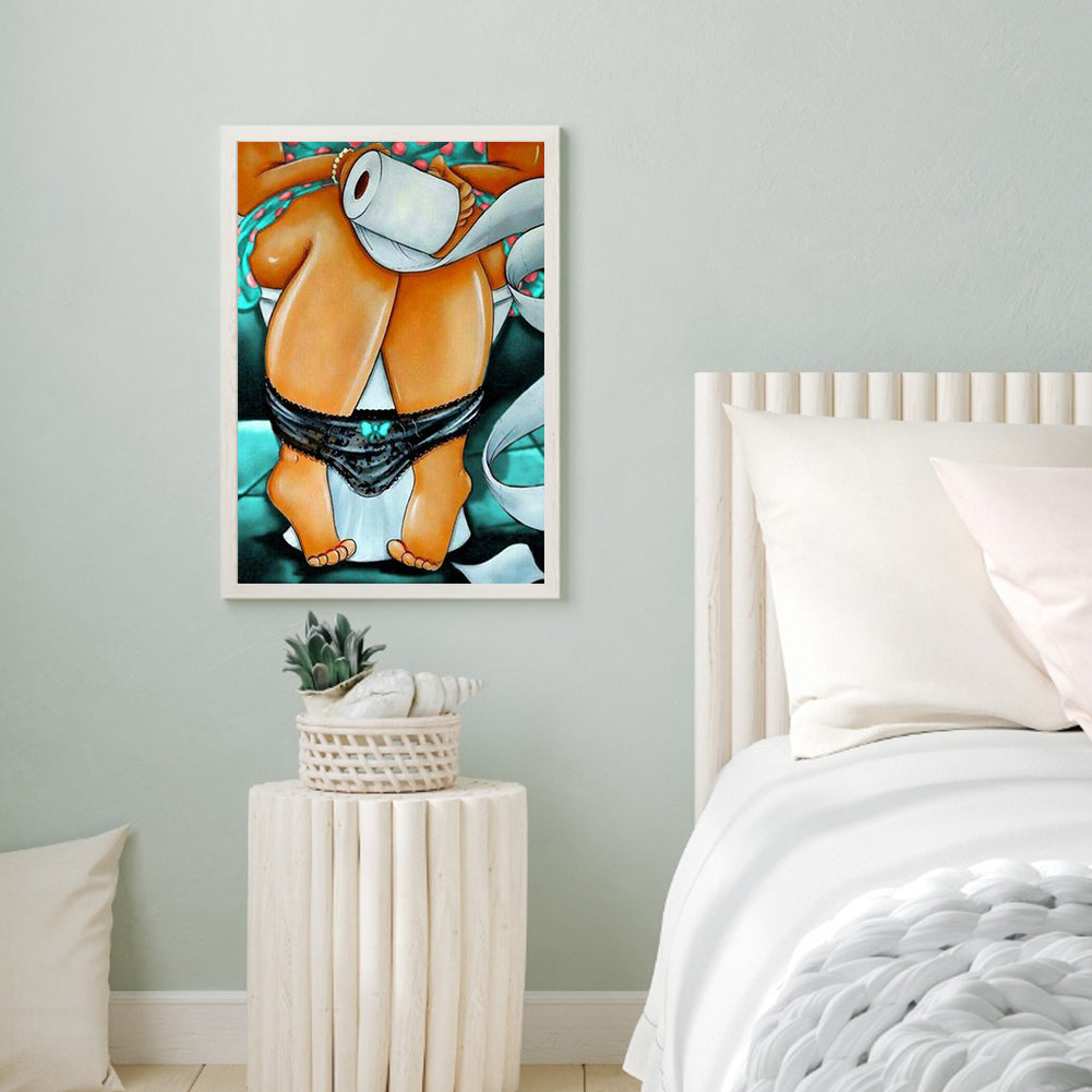 Fat Woman - Full Round Drill Diamond Painting 30*40CM