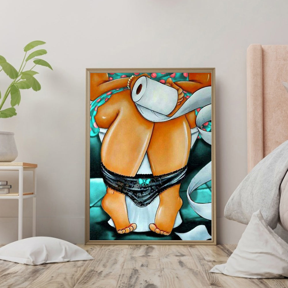 Fat Woman - Full Round Drill Diamond Painting 30*40CM