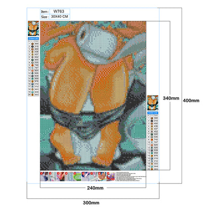 Fat Woman - Full Round Drill Diamond Painting 30*40CM