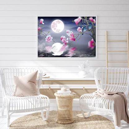 Magnolia Flower - Full Round Drill Diamond Painting 40*30CM