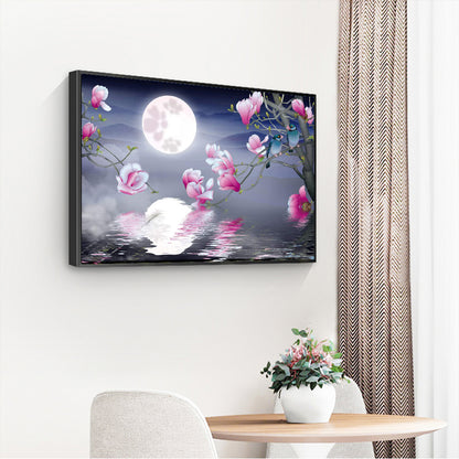 Magnolia Flower - Full Round Drill Diamond Painting 40*30CM