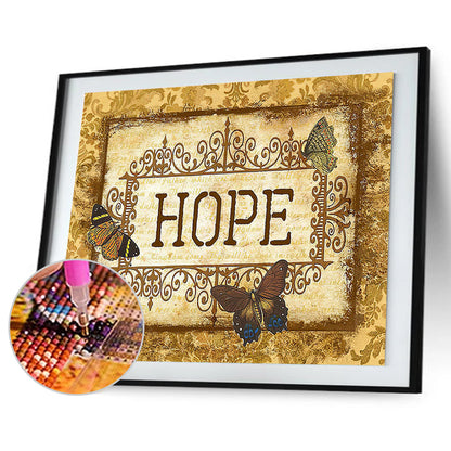 Word - Full Round Drill Diamond Painting 40*30CM